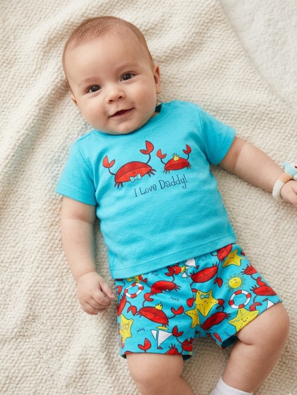 The Children's Place Baby Boy Blue  0-3 summer set